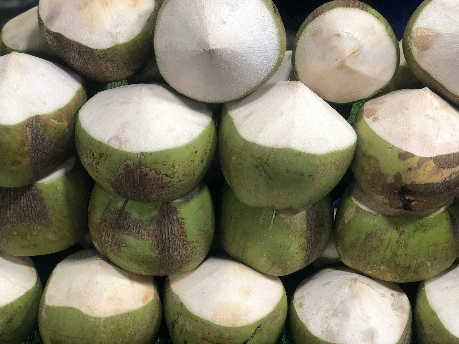 Fresh coconuts, the source of the lolo (coconut cream) used in Fijian kokoda