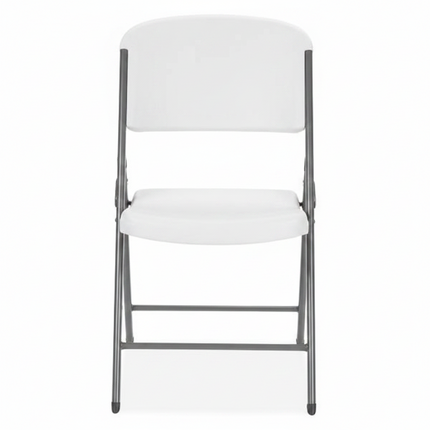 Heavy Duty White Folding Chair