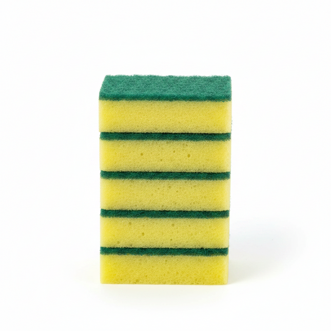 Dishwashing Sponge — Yellow & Green