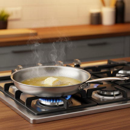 Aluminum Frypan 25cm Round Bottom
