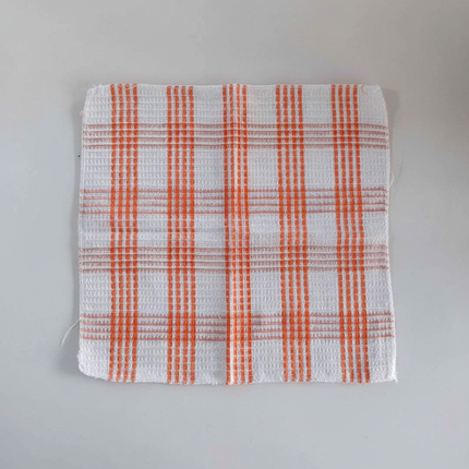 Kitchen towel flat lay top-down view
