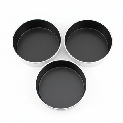 Cake Tin Aluminium Round 8/10" 3pc Set