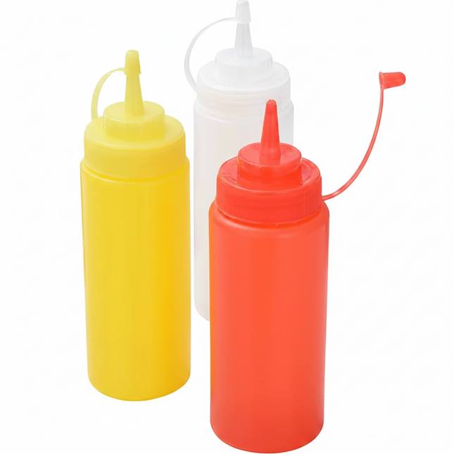 Squeeze Sauce Bottles – Set of 3