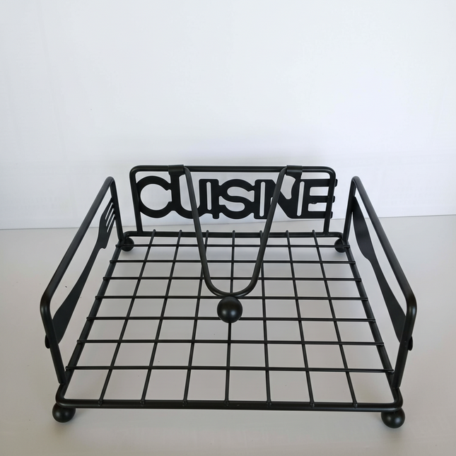 Tissue Holder Square Black