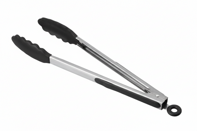 Tong 9" Rubber Handle