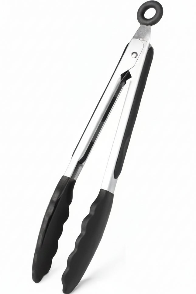 Tong 10" Rubber Handle